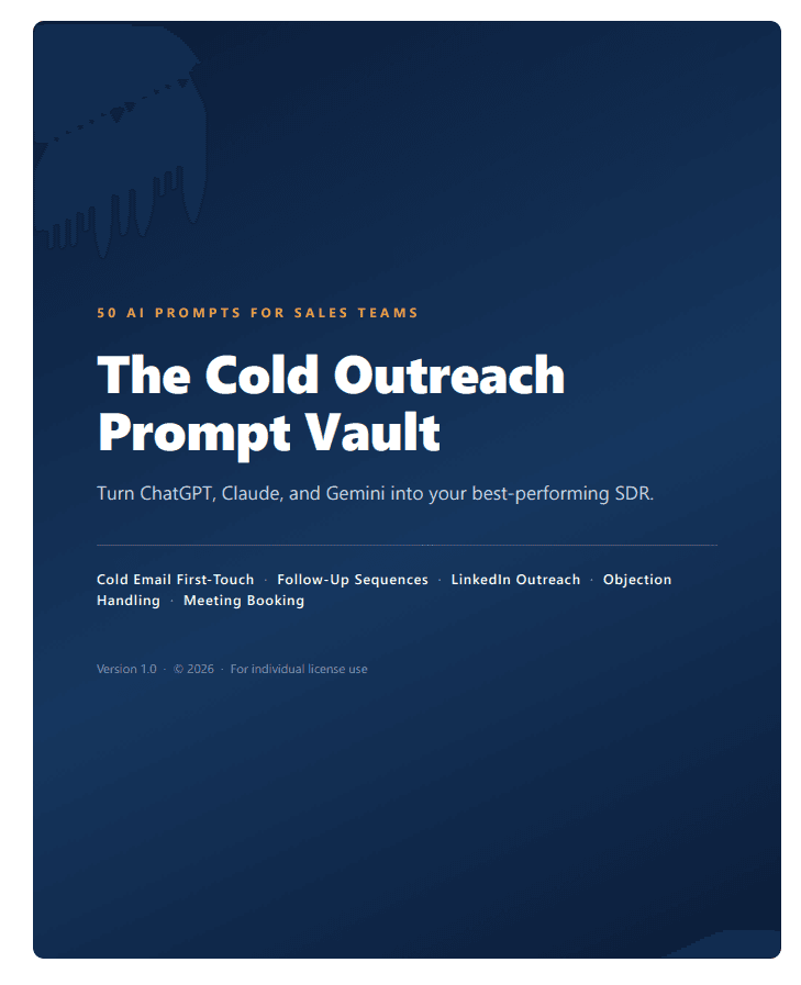 The Cold Outreach Prompt Vault - 50 AI Prompts for Sales Teams